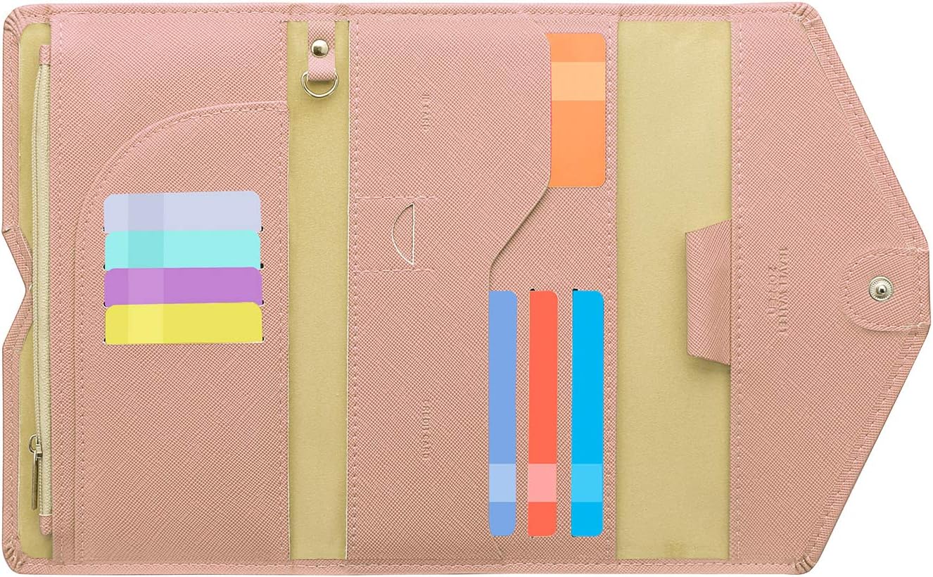 RFID Blocking Travel Passport Wallet Organizer
