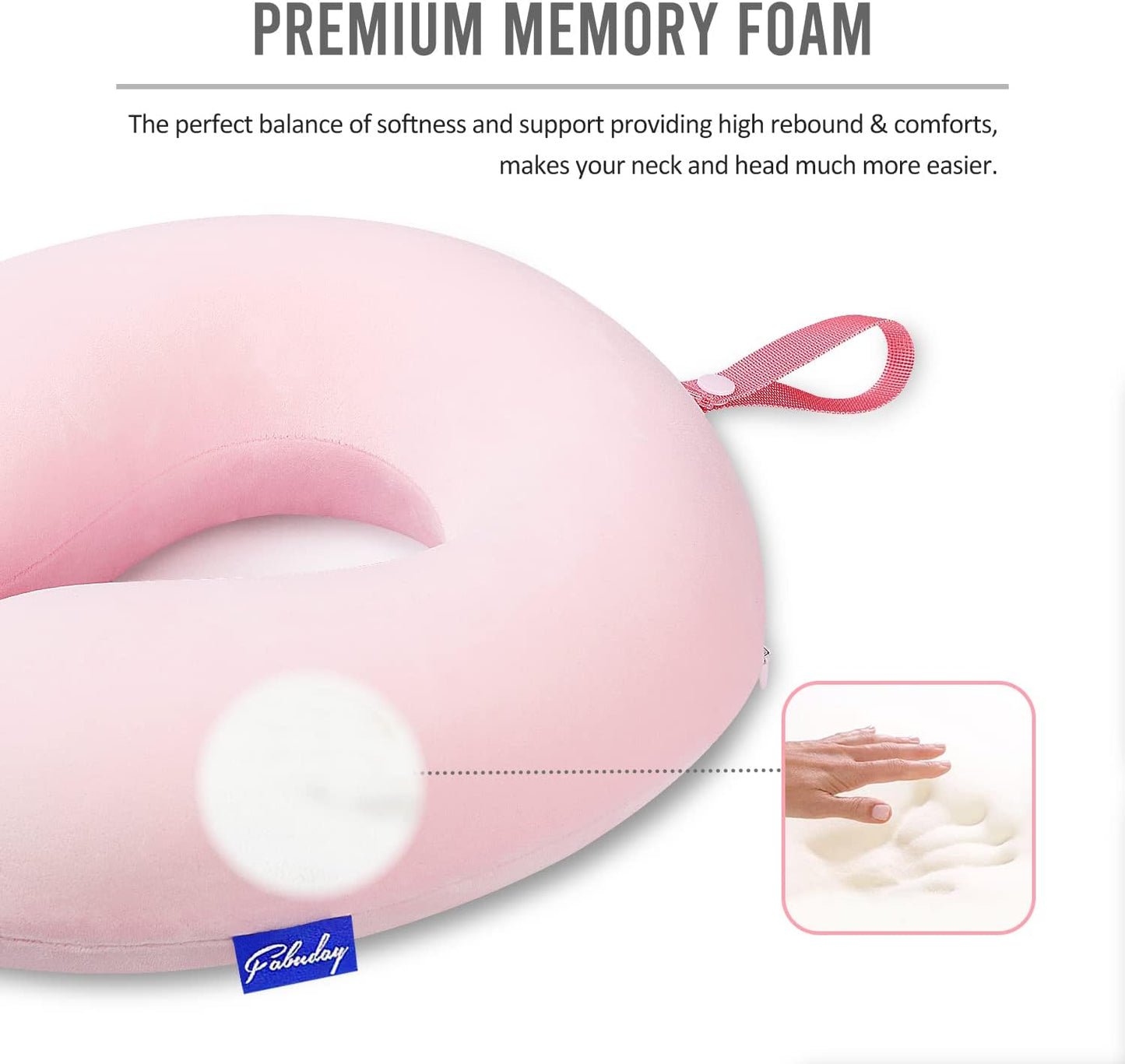 Ergonomic Memory Foam Neck Pillow