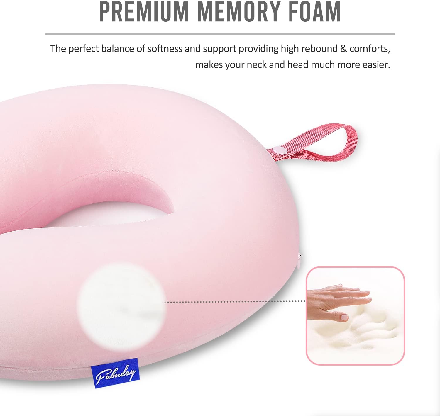 Ergonomic Memory Foam Neck Pillow