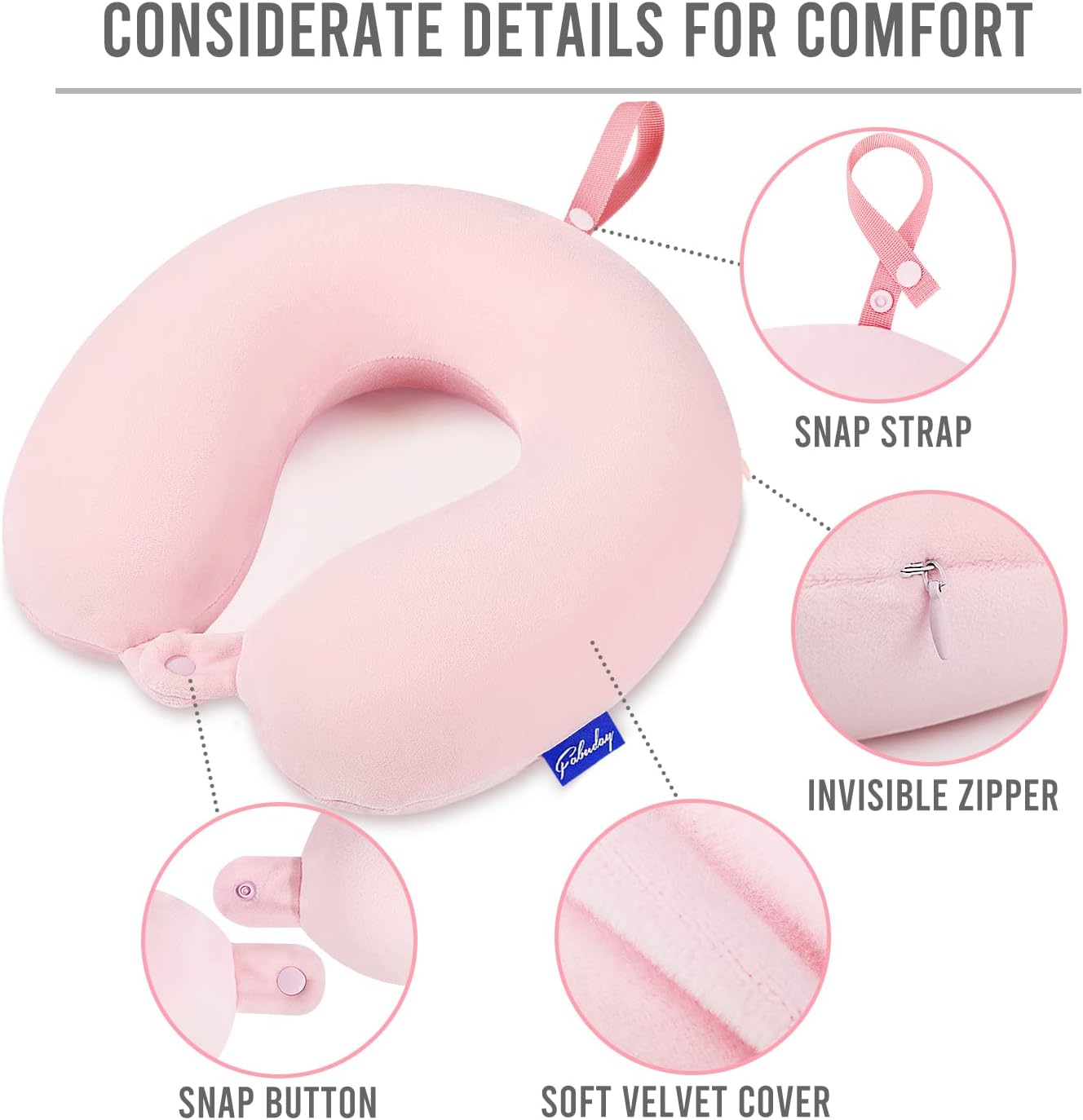 Ergonomic Memory Foam Neck Pillow