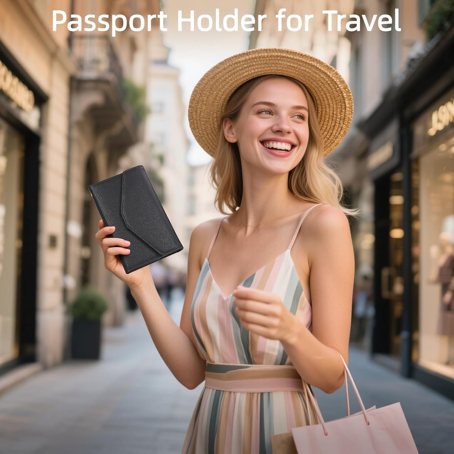 RFID Blocking Travel Passport Wallet Organizer