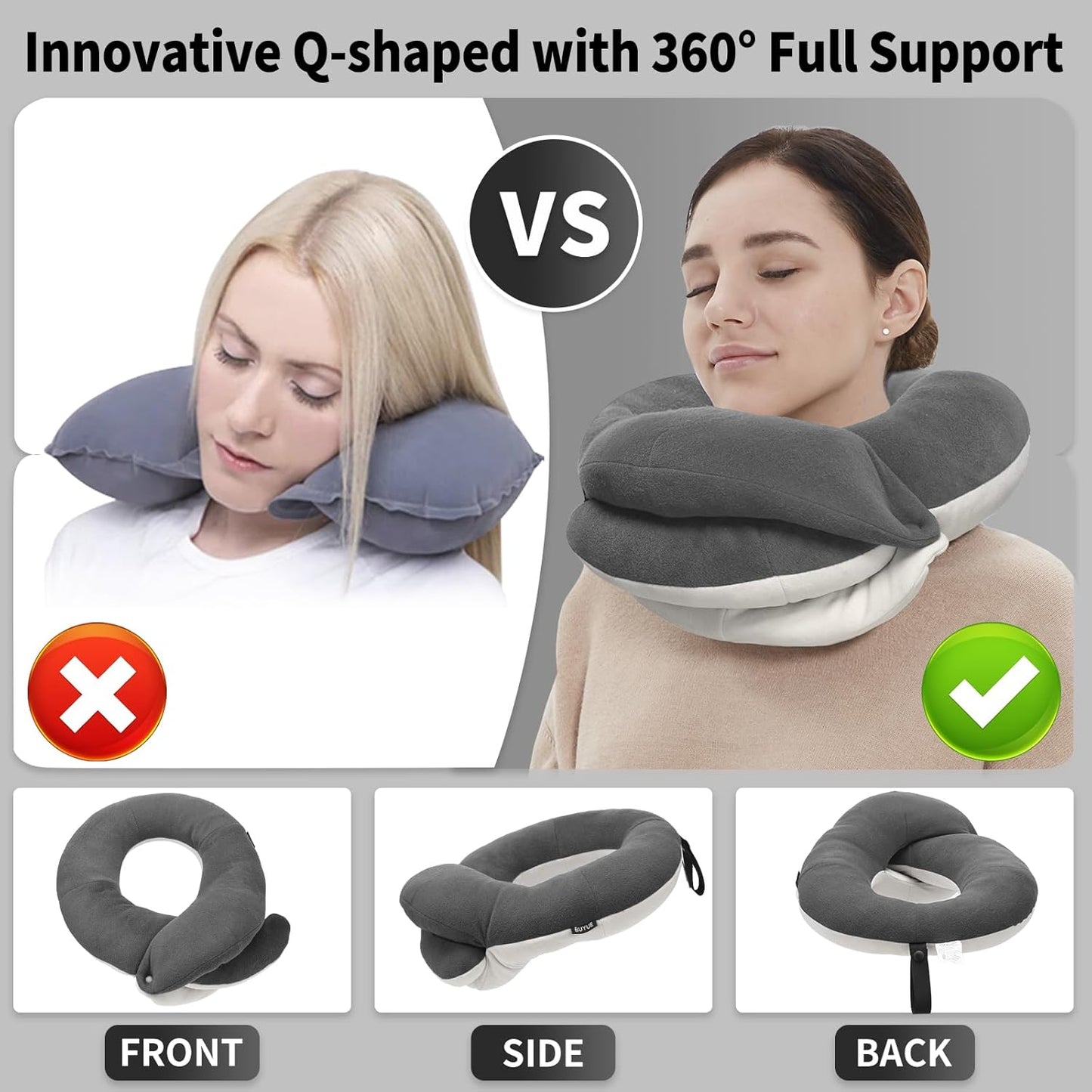360 Support Travel Neck Pillow Kit