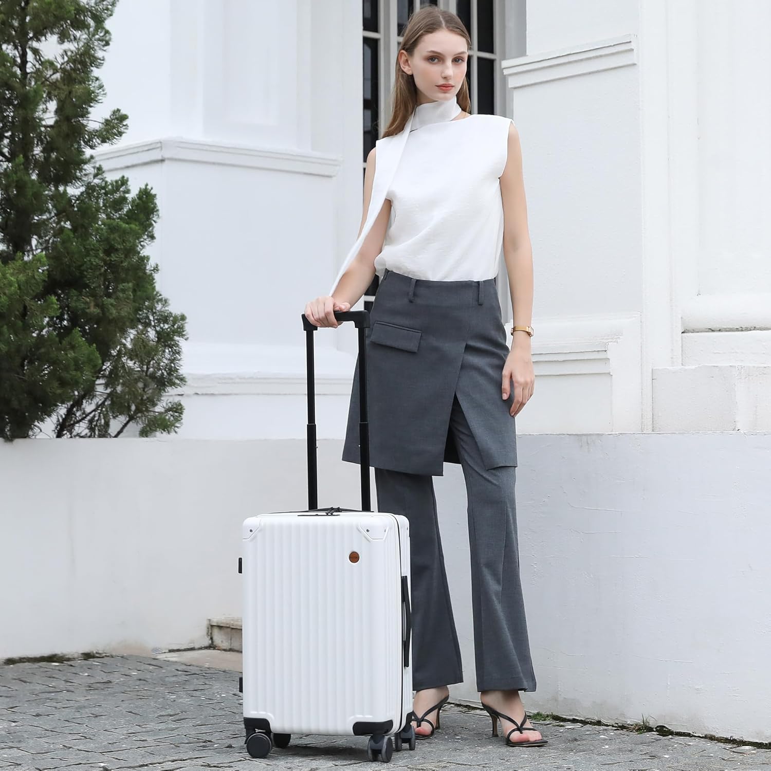 20" Hardside Carry-On with 8 Spinner Wheels