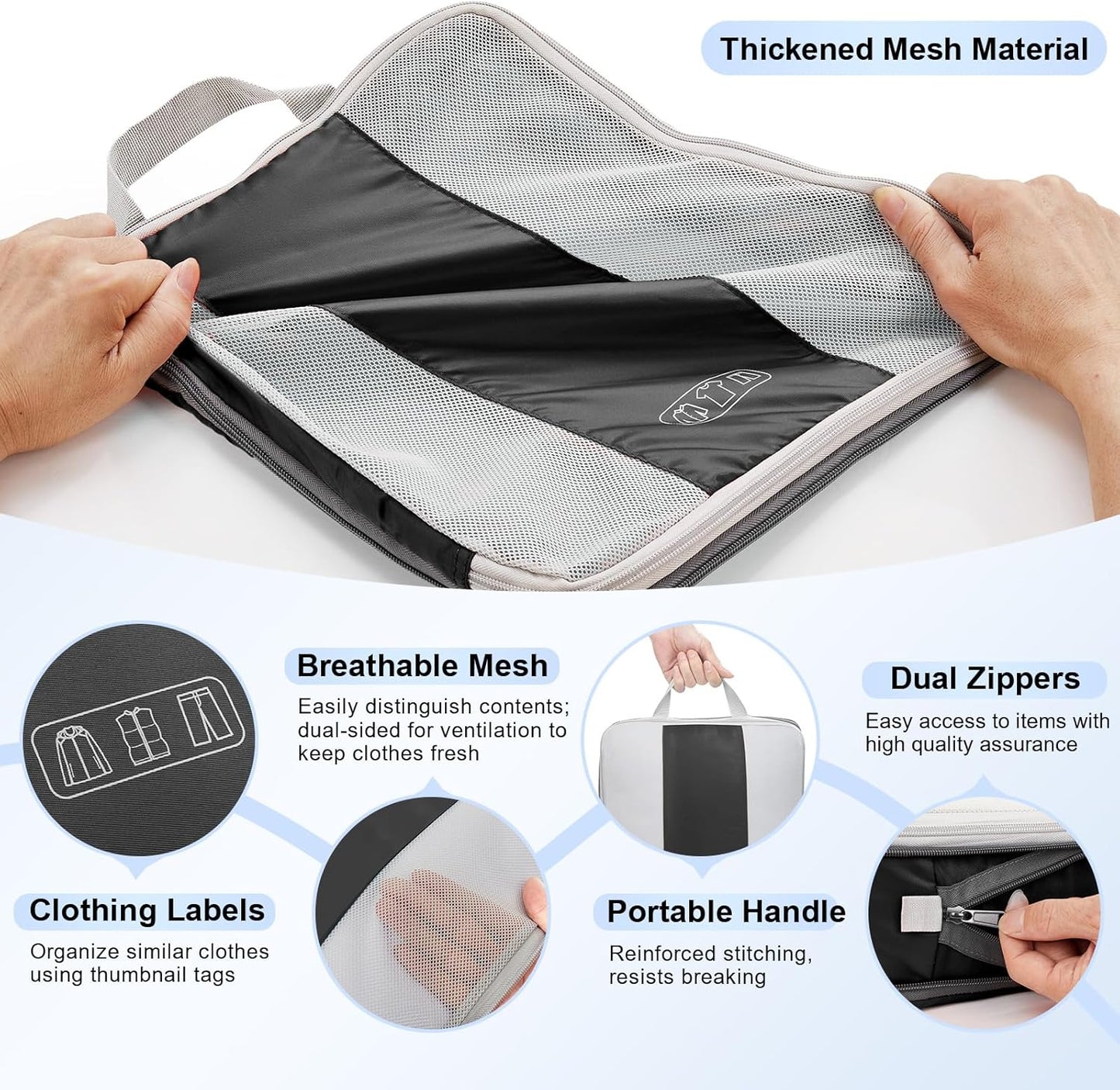 10-Piece Compression Packing Cube Set