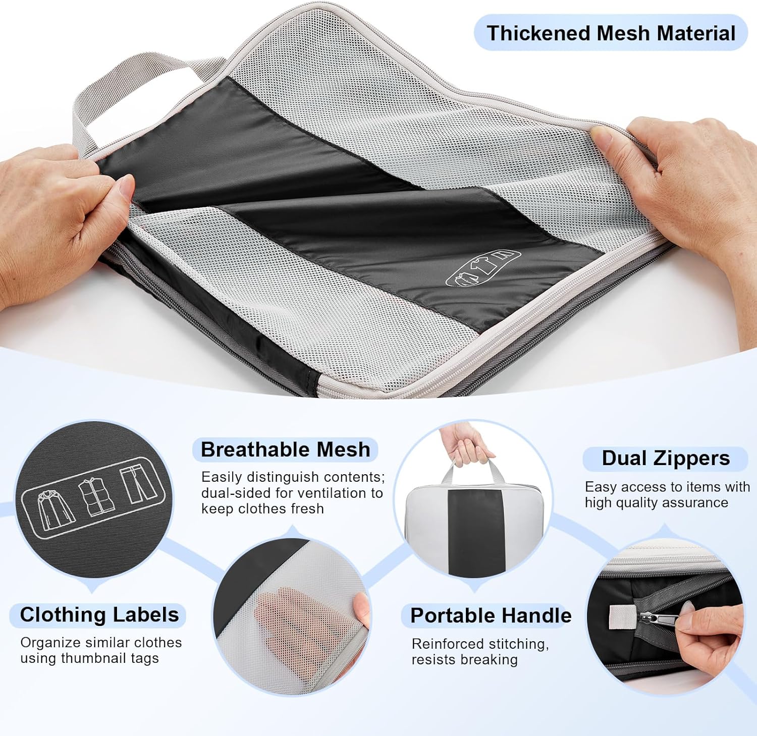 10-Piece Compression Packing Cube Set
