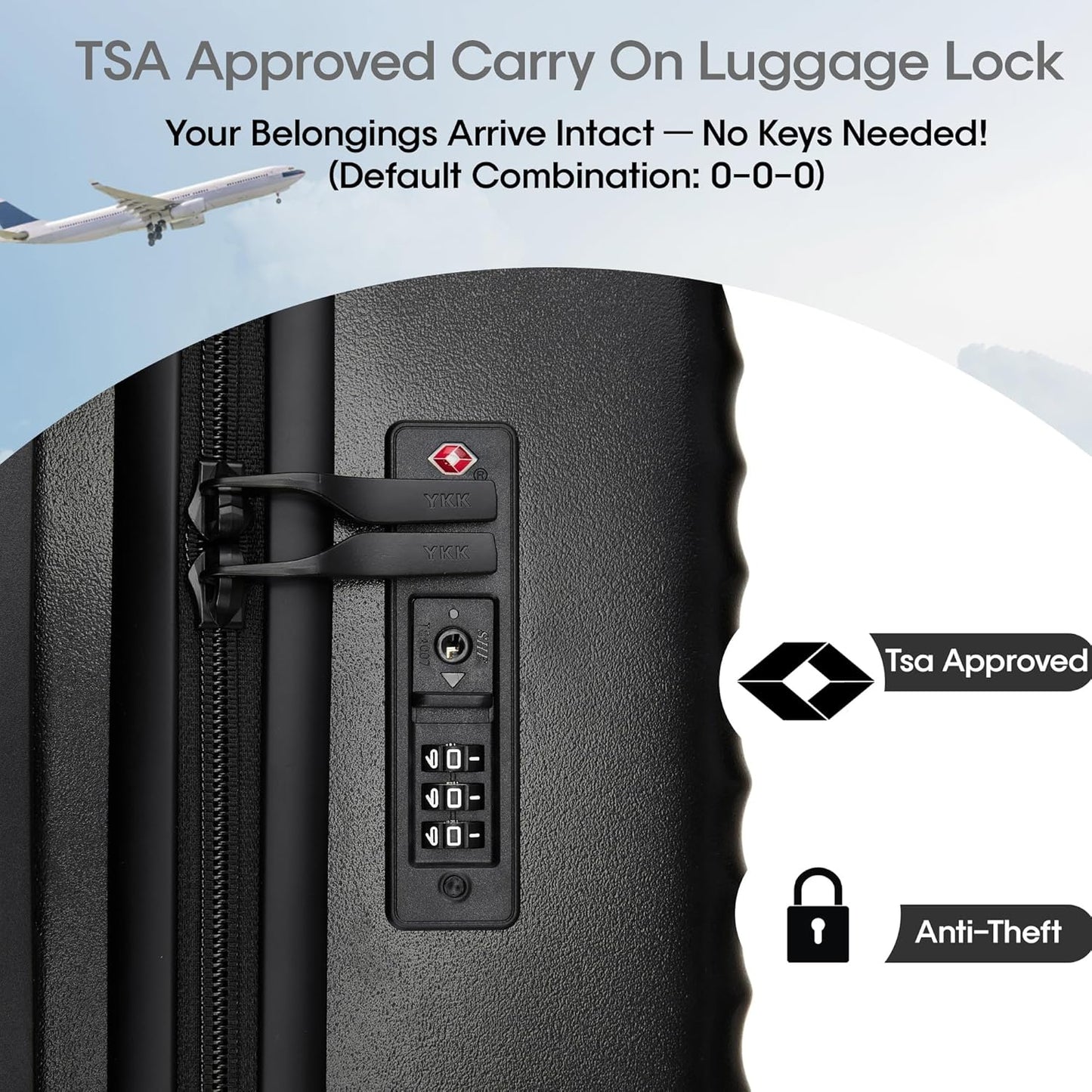 20" Hardside Carry-On with 8 Spinner Wheels