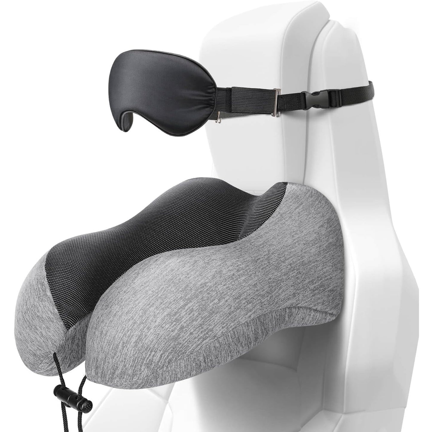 Travel Neck Pillow with Sleep Mask Kit