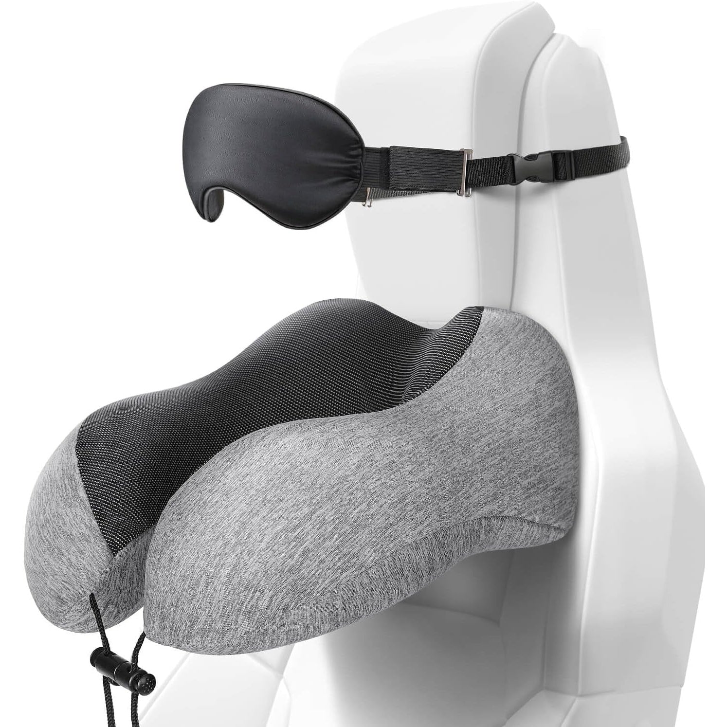 Travel Neck Pillow with Sleep Mask Kit